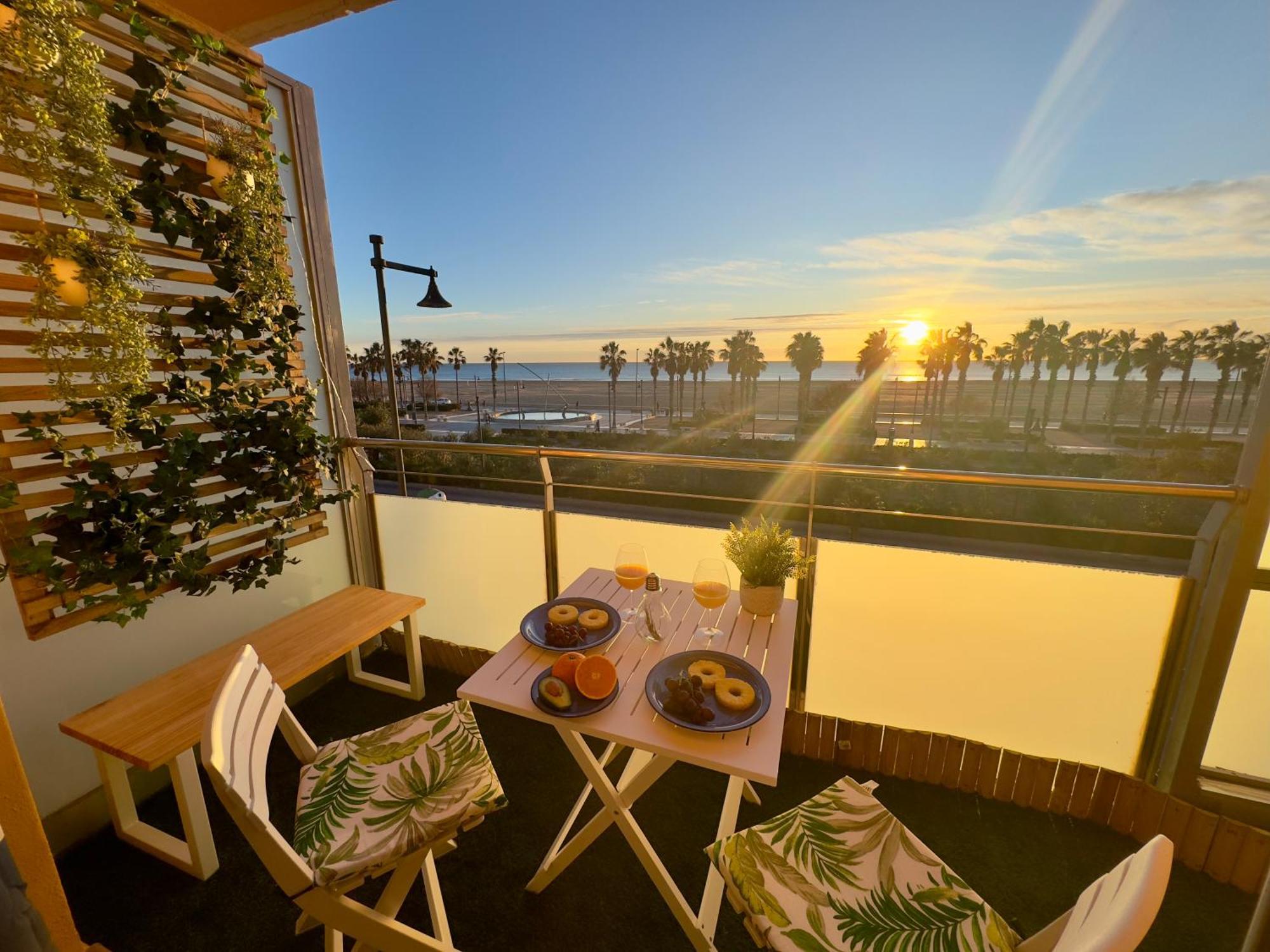 Apartamento Primera Linea De Mar Valência Exterior foto